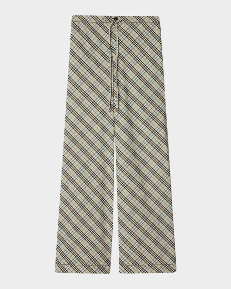 BURBERRY｜WEAR (Check Cotton Pajama Shorts(8103547)) Check Cotton Pyjama Shorts in Husk - Women | Burberry® Official