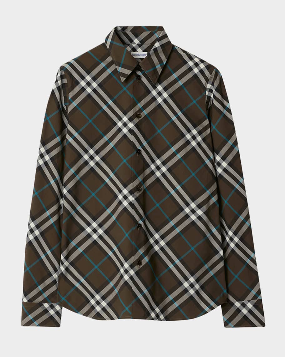 Tシャツ・カットソー Burberry FW25 'Burberry Check' shirt (8087637 SANDIPCHECK) Checked shirt BURBERRY 8087637 X - Gianni Cuccuini Boutique