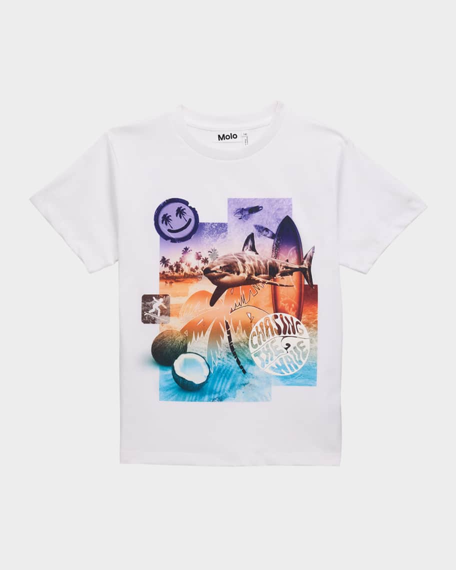 Molo Boy's Rame Collage Surf Short-Sleeve T-Shirt, Size 8-16