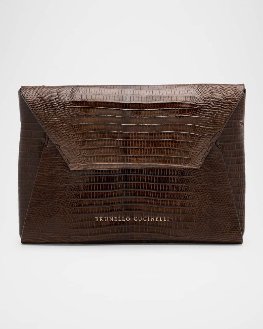 クラッチバッグ Brunello Cucinelli Suede Finish Clutch Bag With Fold-Over nm_4928175_100244_m