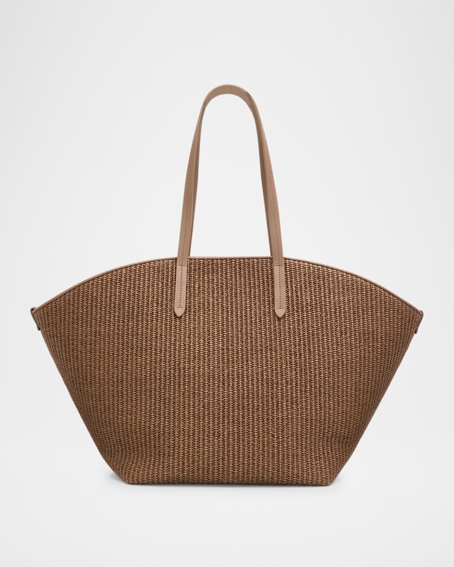Brunello Cucinelli Monili Raffia Tote Bag | Neiman Marcus