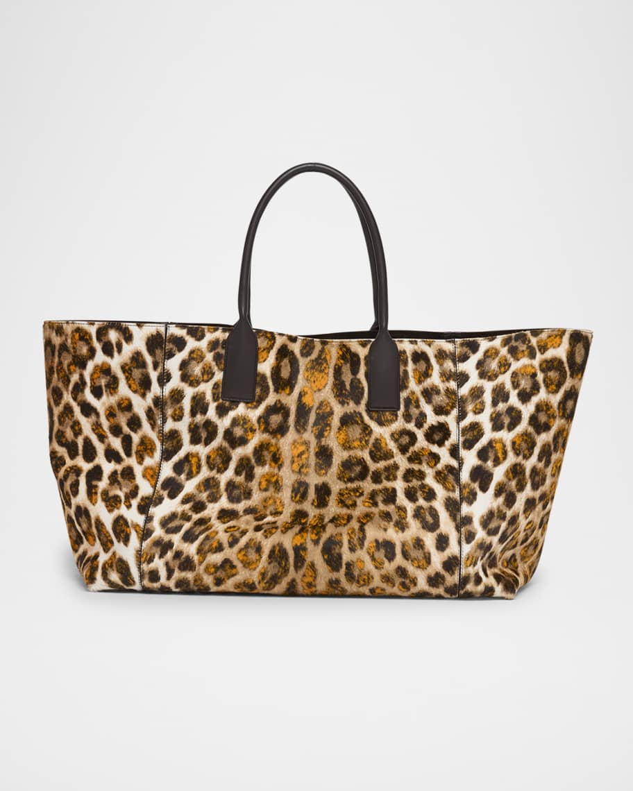 Neiman marcus leopard tote bag discount