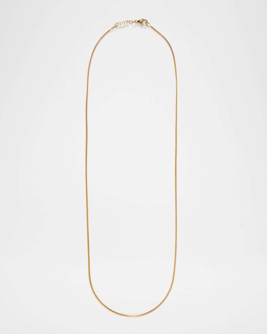 AZLEE 18K Yellow Gold Cascade Chain Necklace, 20