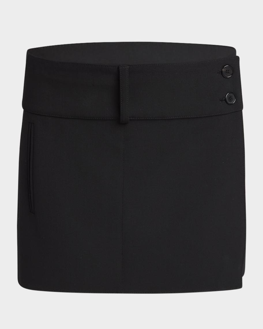 Duarte Embellished Wrap Mini Skirt