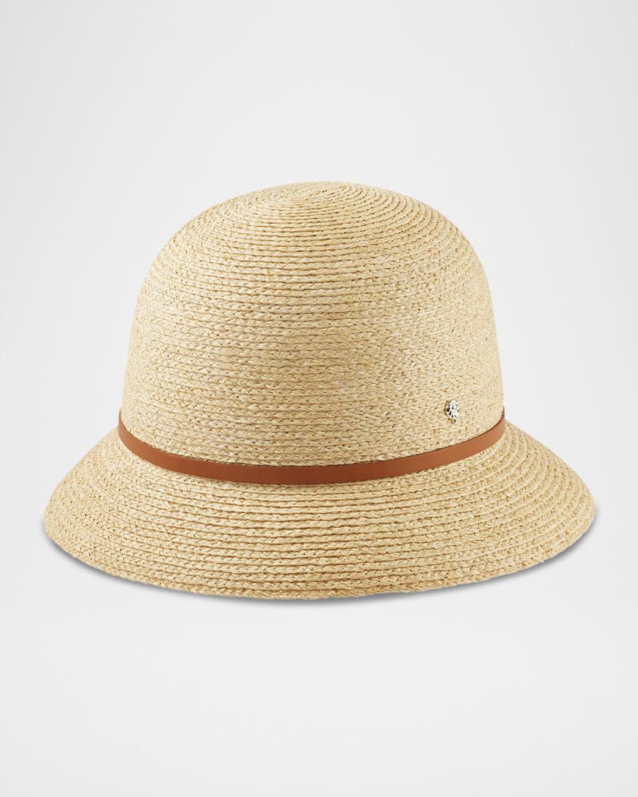 NWT Helen Kaminski Valence 6 Raffia Cloche Hat ??(#800) Valence 6 Raffia Cloche Hat in Natural - Helen Kaminski AU main image 4