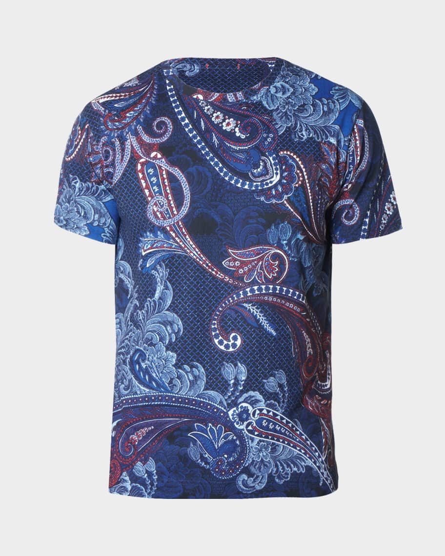 Men's Ethnic Paisley Graphic T-Shirt