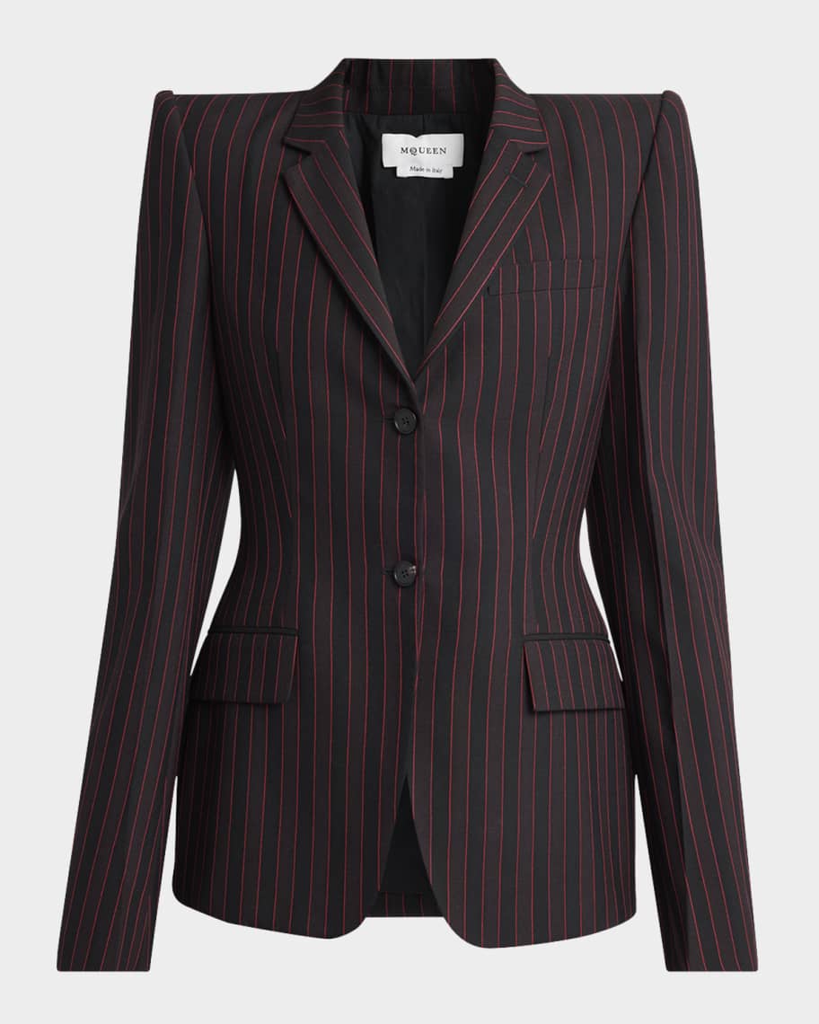 ジャケット MCQUEEN Single-breasted blazer McQueen Single-Breasted Blazer Jacket | Neiman Marcus