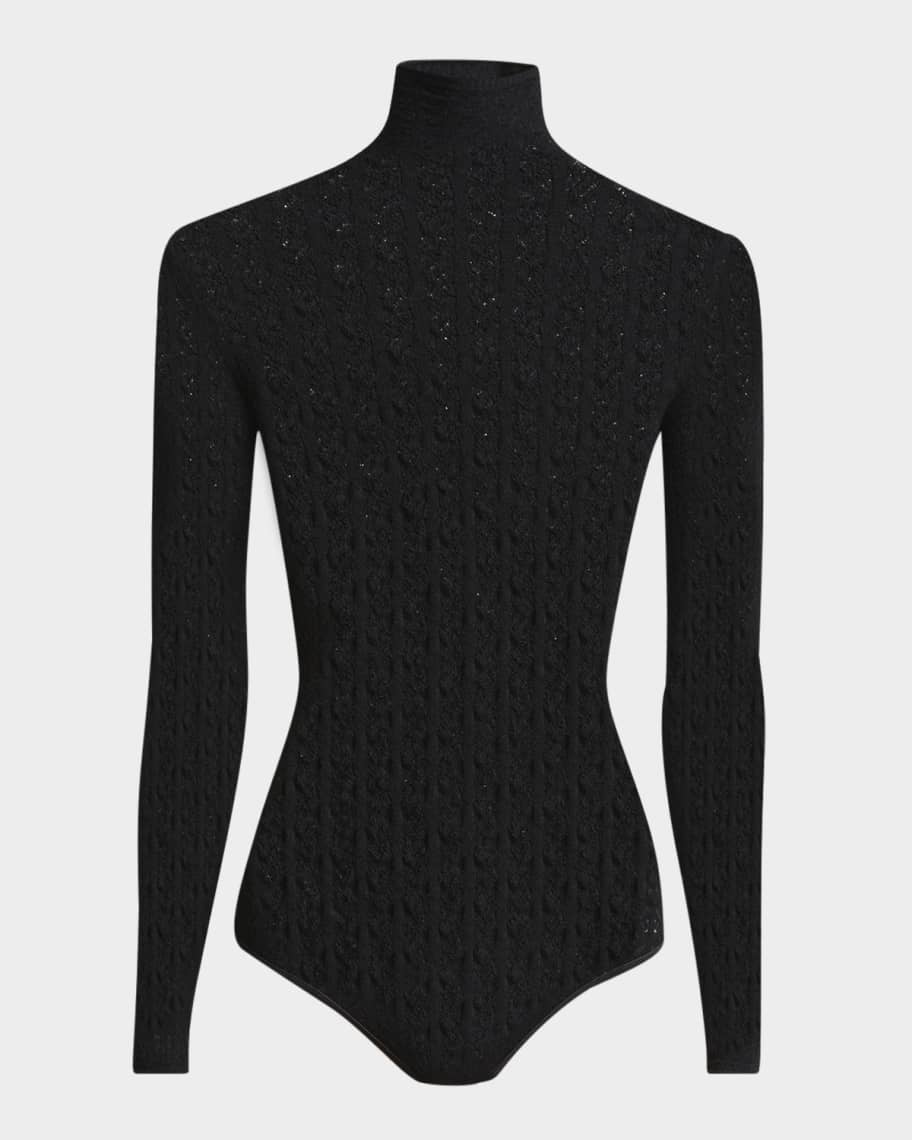 インナー・ルームウェアその他 Alaia High Neck Bodysuit ALAIA Geometric Lace High-Neck Bodysuit | Neiman Marcus