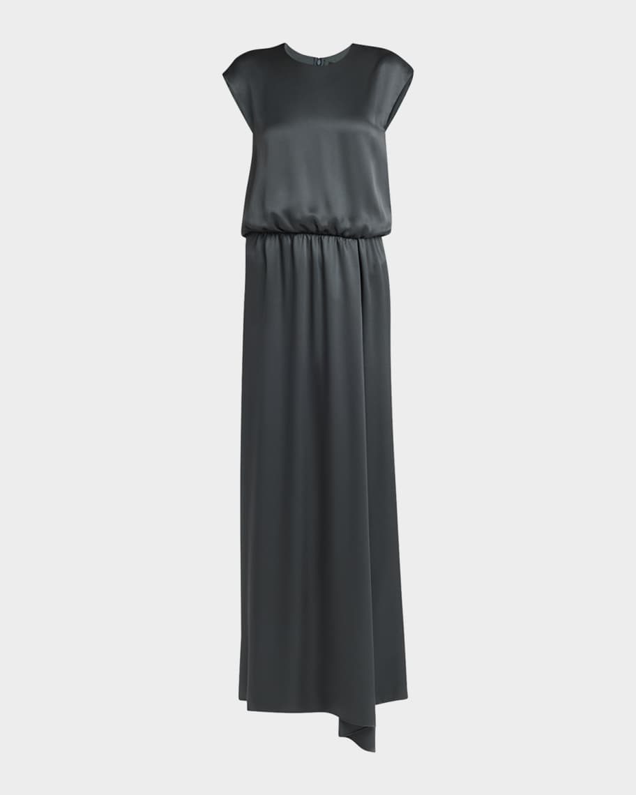Giorgio Armani Long Double Silk Satin Gown | Neiman Marcus
