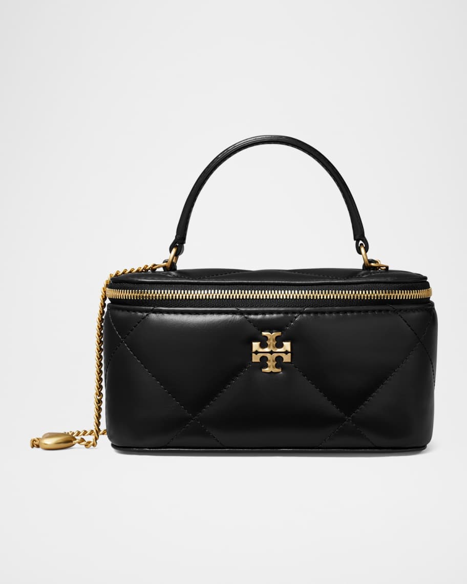 Tory Burch Kira Charm Quilted Leather Vanity Case Neiman Marcus