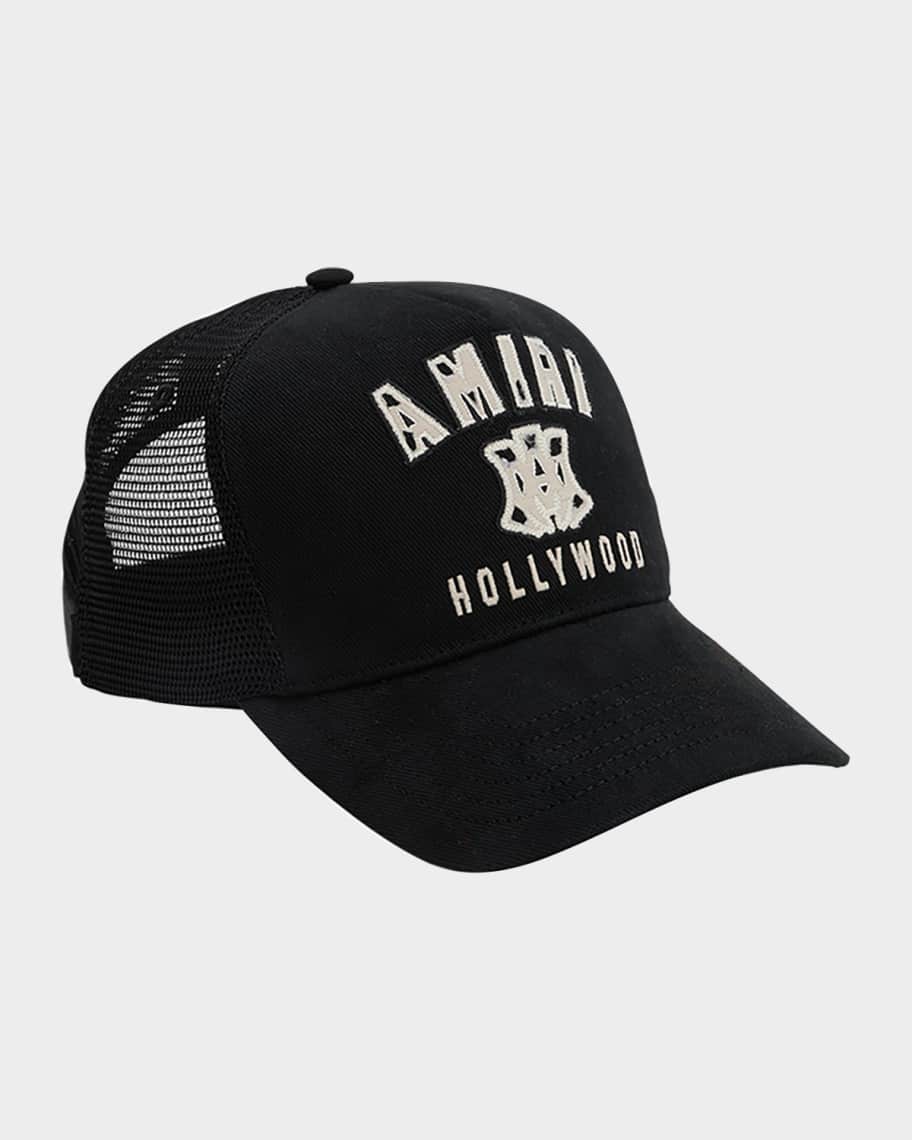 【送料・関税込】AMIRI MA TWO TONE TRUCKER HAT AMHATR1030 BK Amiri MA Two Tone Trucker Hat in Black | FWRD