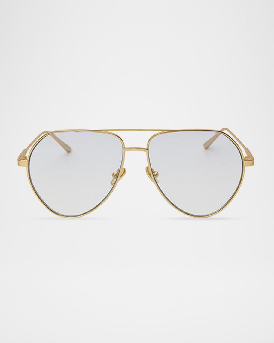 Elisa Johnson Sam Metal Aviator Sunglasses | Neiman Marcus display picture 2