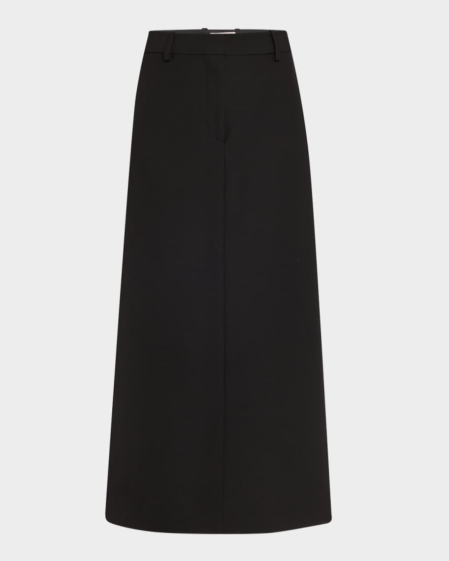 スカート TOTEME Low waist wool blend skirt Toteme Low-Waist Tailored Straight Midi Skirt | Neiman Marcus