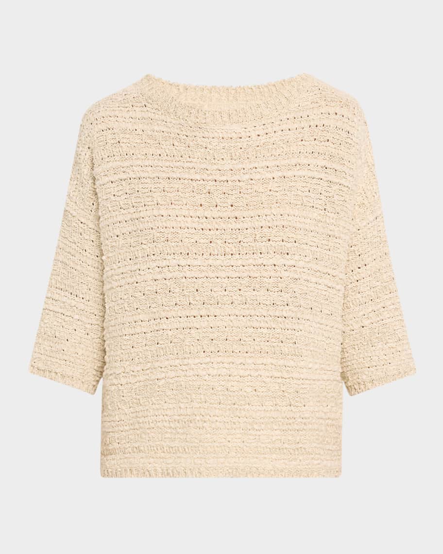 Max Mara Arda Three-Quarter Sleeve Top | Neiman Marcus