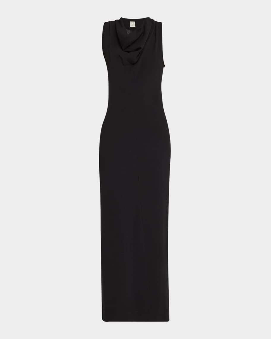 SS25【TOTEME】Maxi Dress in Wool with Cowl Neck Sleeveless Toteme Cowl-Neck Sleeveless Midi Dress | Neiman Marcus