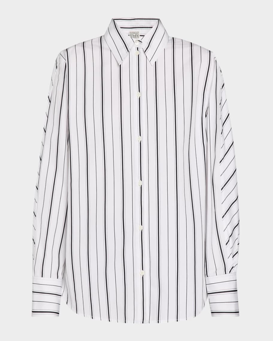 toteme シャツ Oversized summer shirt white – TOTEME