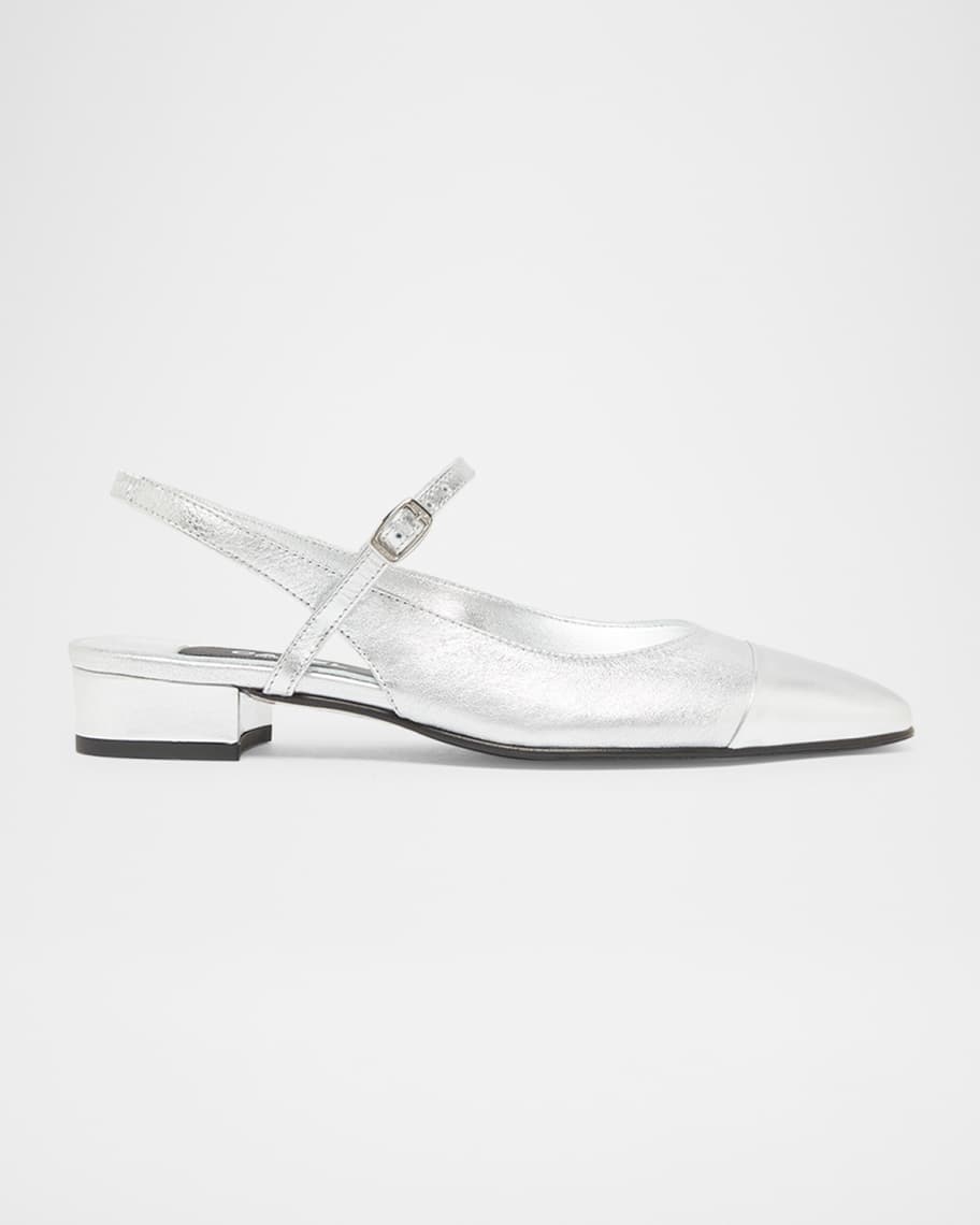 サンダル・ミュール CAREL Oceano Flat Shoes - Carel - Leather - Beige Carel Oceano Leather Slingback Flats Beige Carel Paris