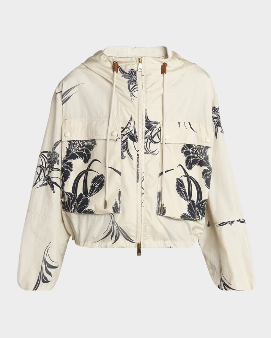 ジャケット MONCLER SS25 'Sauvan' parka (K10931A00110549P3 20J) Moncler Sauvan Printed Short Parka | Neiman Marcus