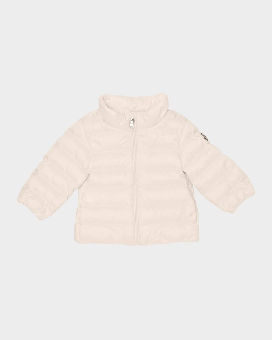 Moncler Girl's Cecil Quilted Jacket, Size 6M-3 | Neiman Marcus