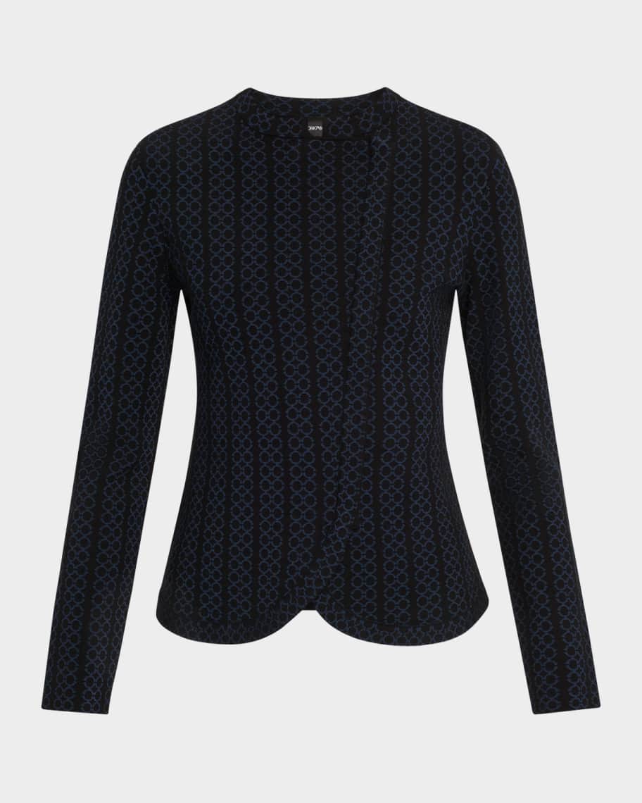 Emporio Armani Asymmetric Knit Jersey Jacket | Neiman Marcus