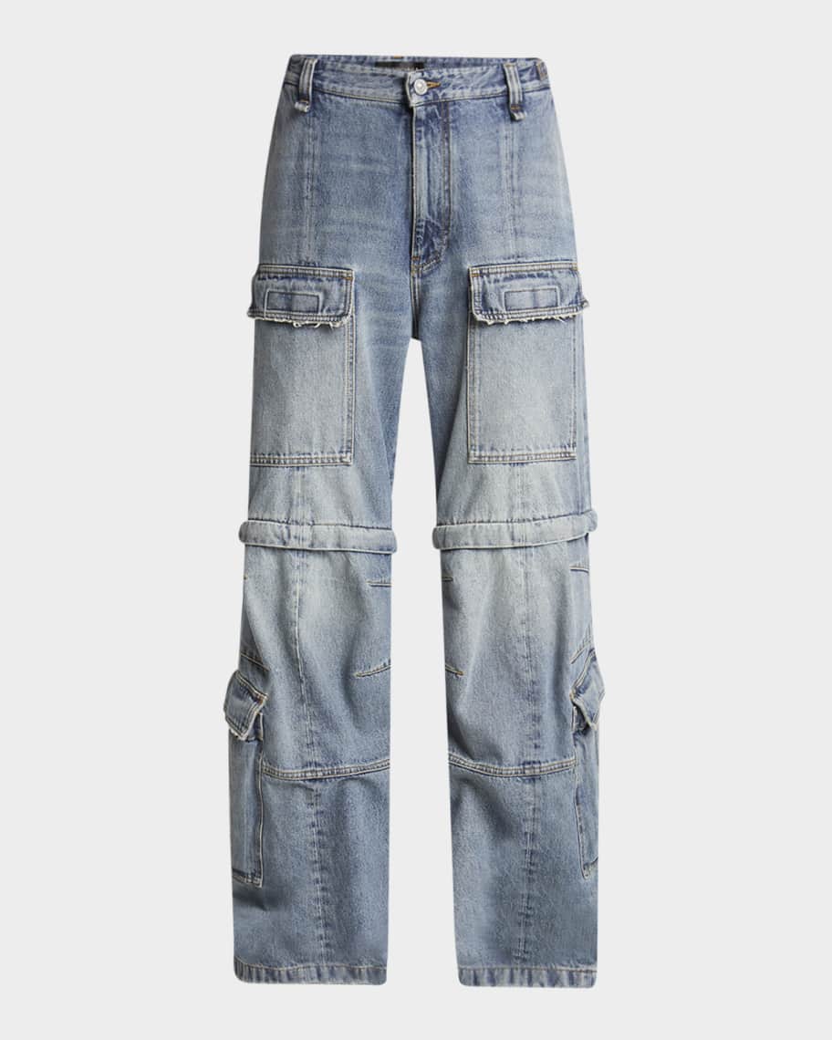Balenciaga Flared Cargo Pants Neiman Marcus