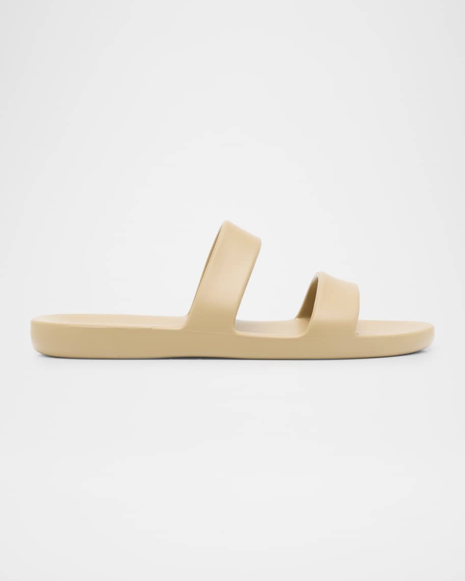 THE ROW Foam Rubber Dual-Band Slide Sandals | Neiman Marcus