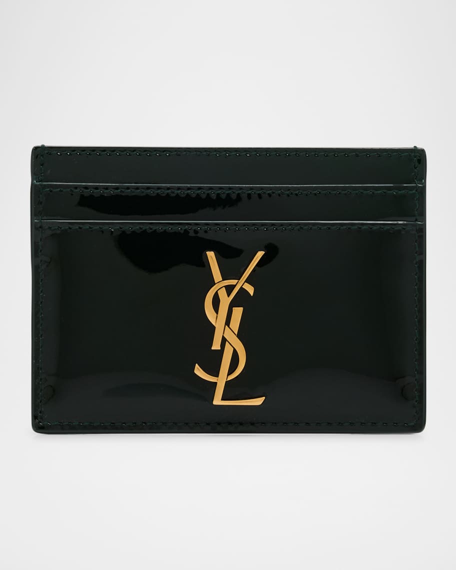 ★Saint Laurent★ Signature Logo Card Holder Black 3759460U9 Saint-Laurent-Logo-Monogram-