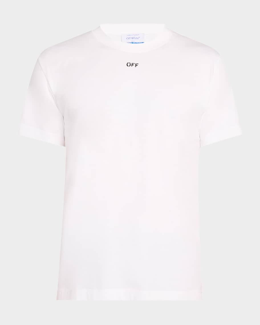 Tシャツ・カットソー Off-White OMAA027C99JER017 OFF STAMP SLIM S/S T-shirt Off-White Men's Off Stamp Slim T-Shirt | Neiman Marcus