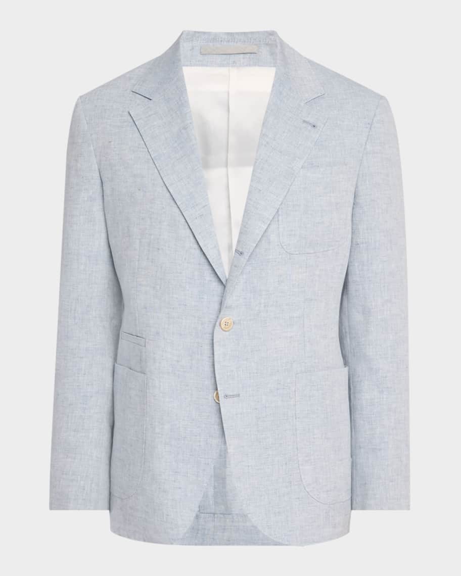 Brunello Cucinelli Men's Linen Single-Breasted Sport Coat