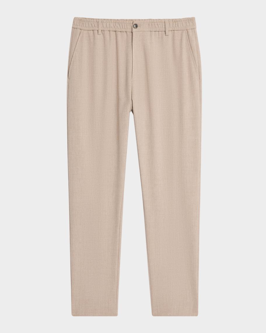 パンツ 03s emporio armani wool gabardine Emporio Armani Men's Stretch Gabardine Flat-Front Trousers
