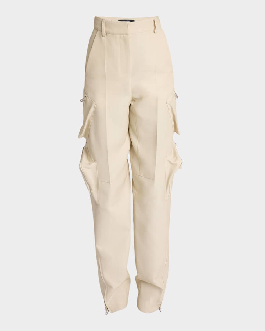 【関税＆送料込み】JACQUEMUS Trousers Jacquemus Atelier Zip-Hem Straight-Leg Cargo Pants | Neiman