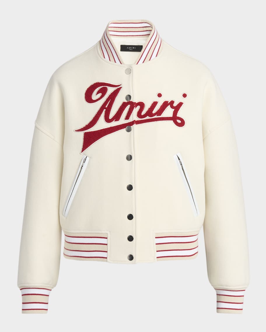 Amiri Jacket Autumn and Winter AMI Lion Towel Embroidery LOGO Baseball Uniform Men and Women main image 0