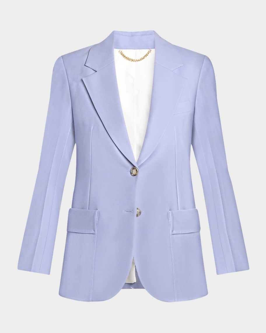 Victoria Beckham Wool Patch Pocket Jacket | Neiman Marcus