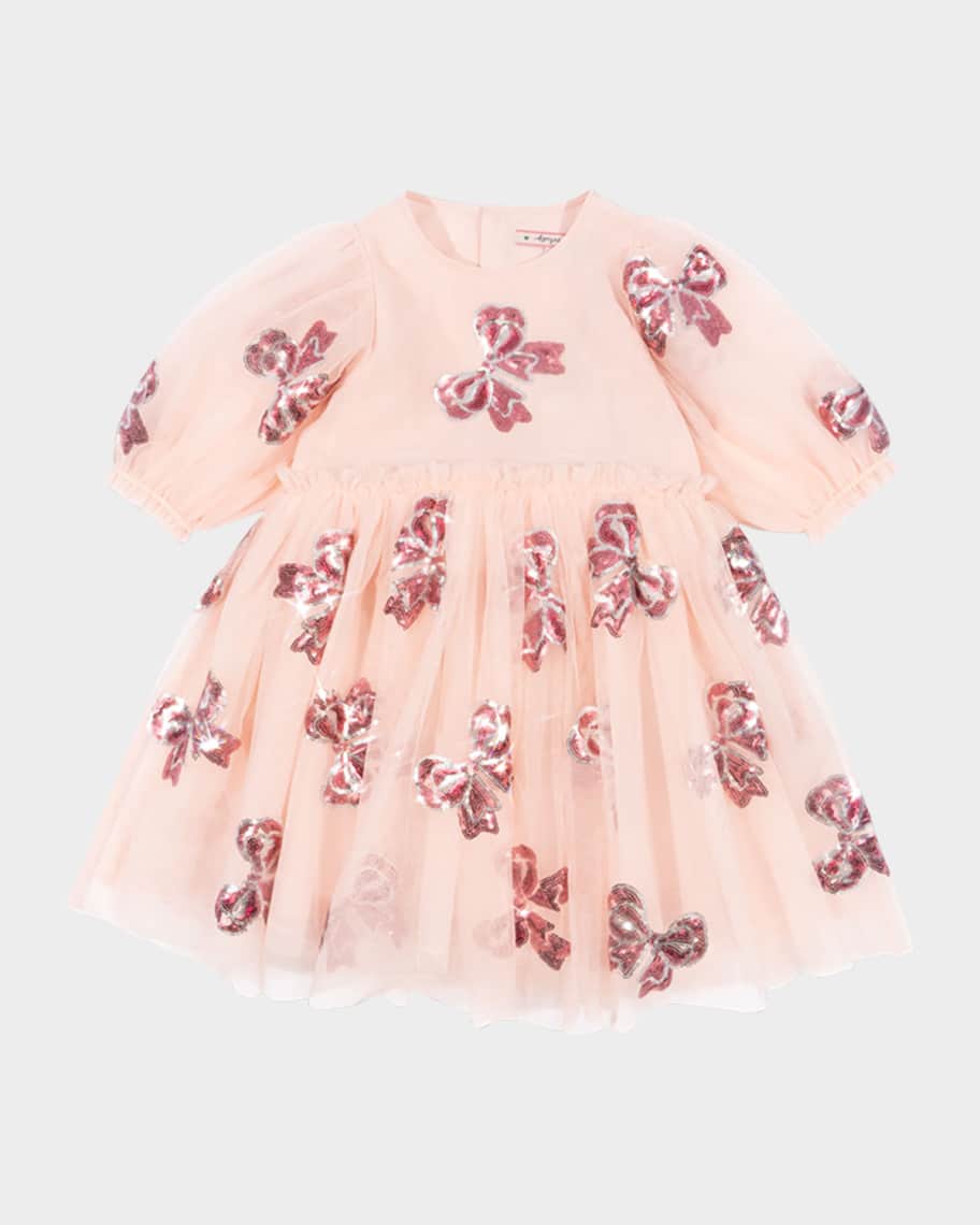 Konges Slojd Girl's Yvonne Tulle Embellished Bows Fairy Dress, Size 18M-10  | Neiman Marcus