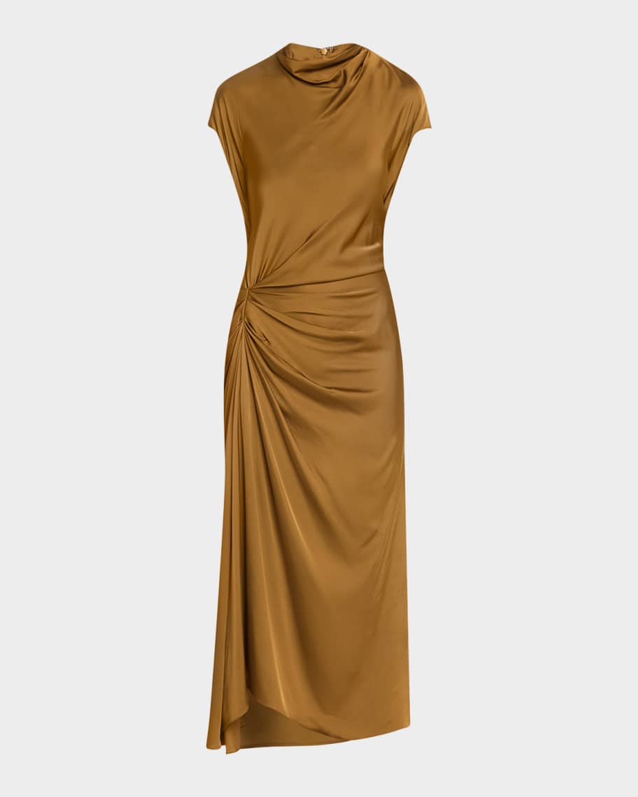 knee length dresses for ladies Free People Adriel Midi Dress