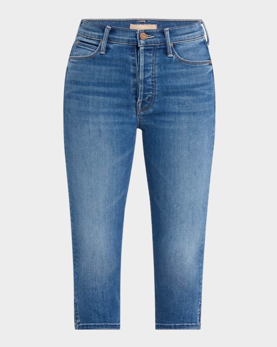 【mnem】Sarah Capri Denim Pants The Stunner Bunny Snip - Connect The Dots | MOTHER DENIM