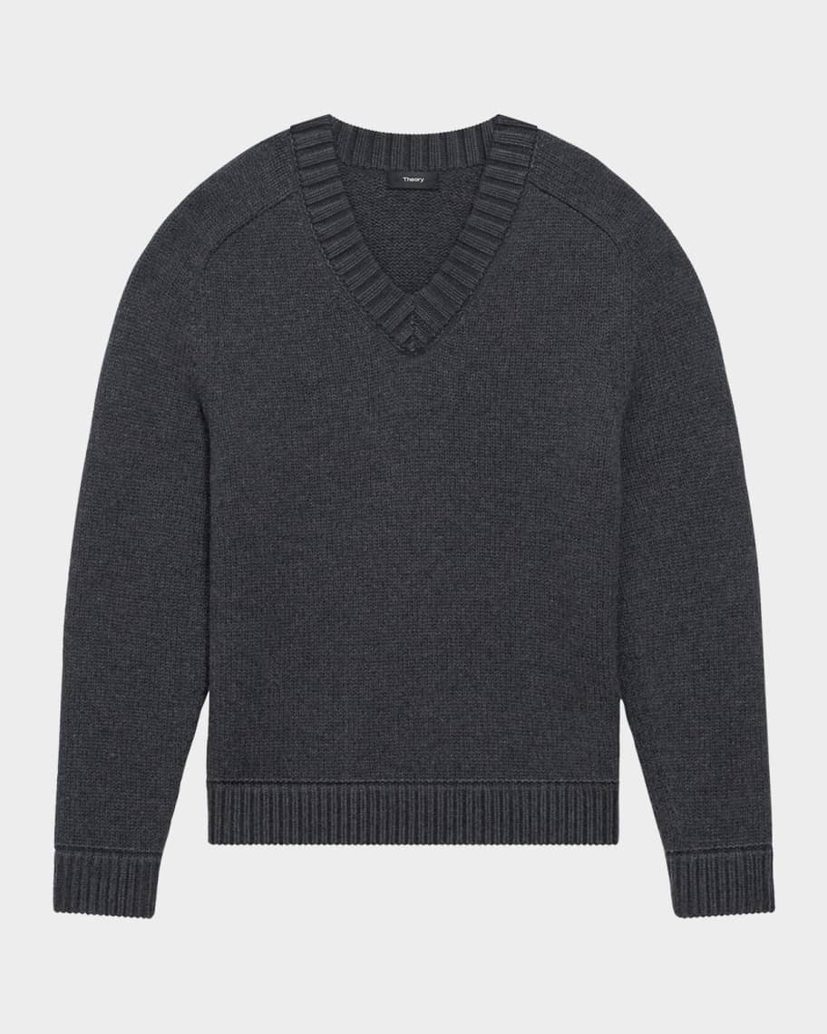 Men's Wool-Cashmere V-Neck Sweater