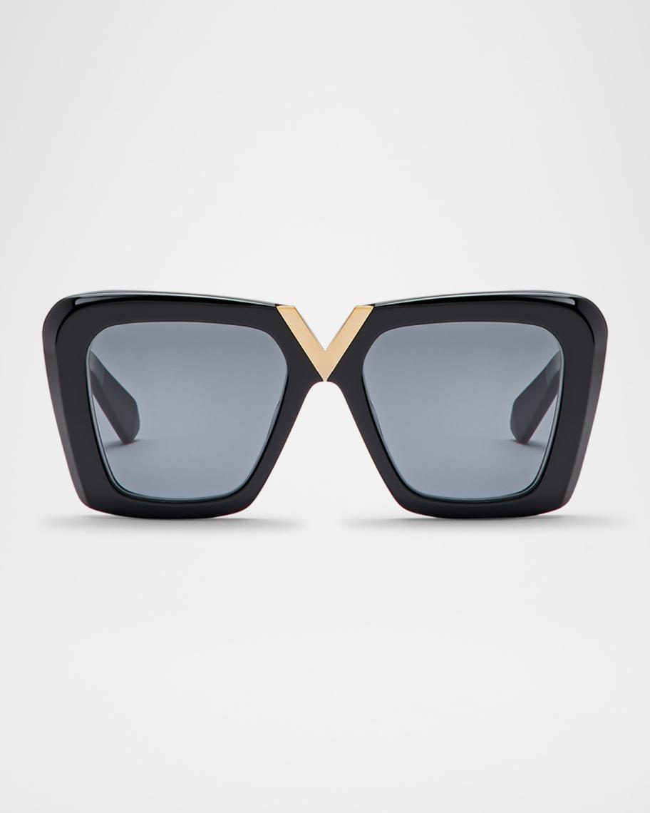 Valentino Garavani V-Gold II Acetate Butterfly Sunglasses  display picture 1