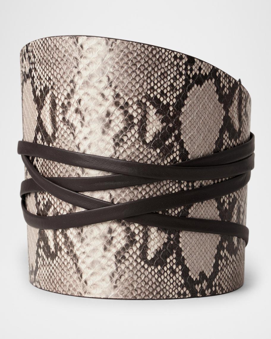 DÉHANCHE Undone Corset Buckled Leather Belt - Size M Undone leather belt in black - Dehanche | Mytheresa main image 4