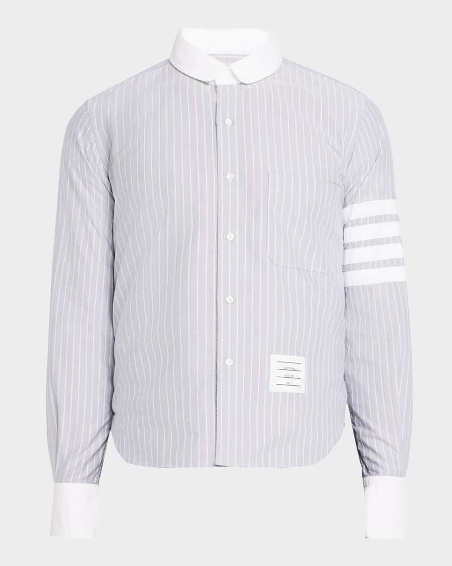 【THOM BROWNE】4 Bar Stripe Short Sleeve Dress/全国送料込み Thom Browne Jersey 4-Bar Short Sleeve Tee | REVERSIBLE