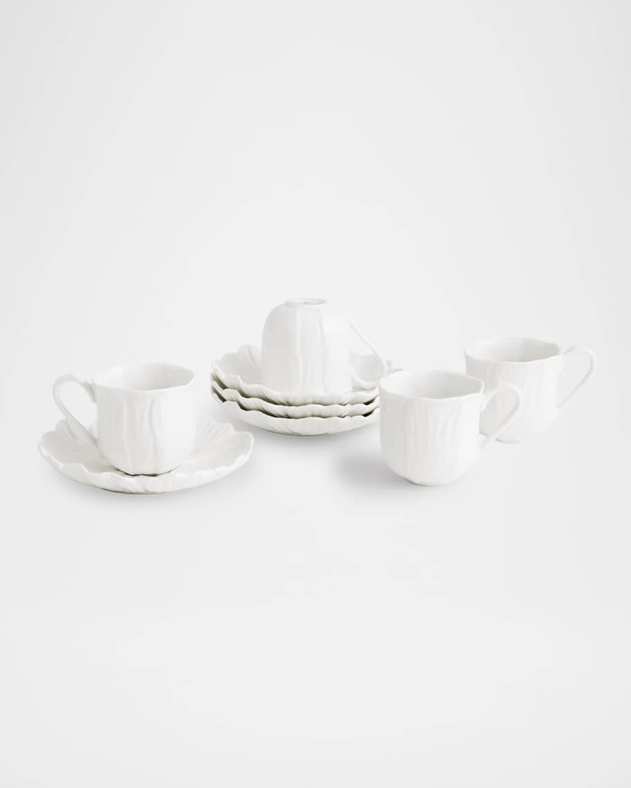 Michael Aram Gardenia Demitasse Set, Service for 4