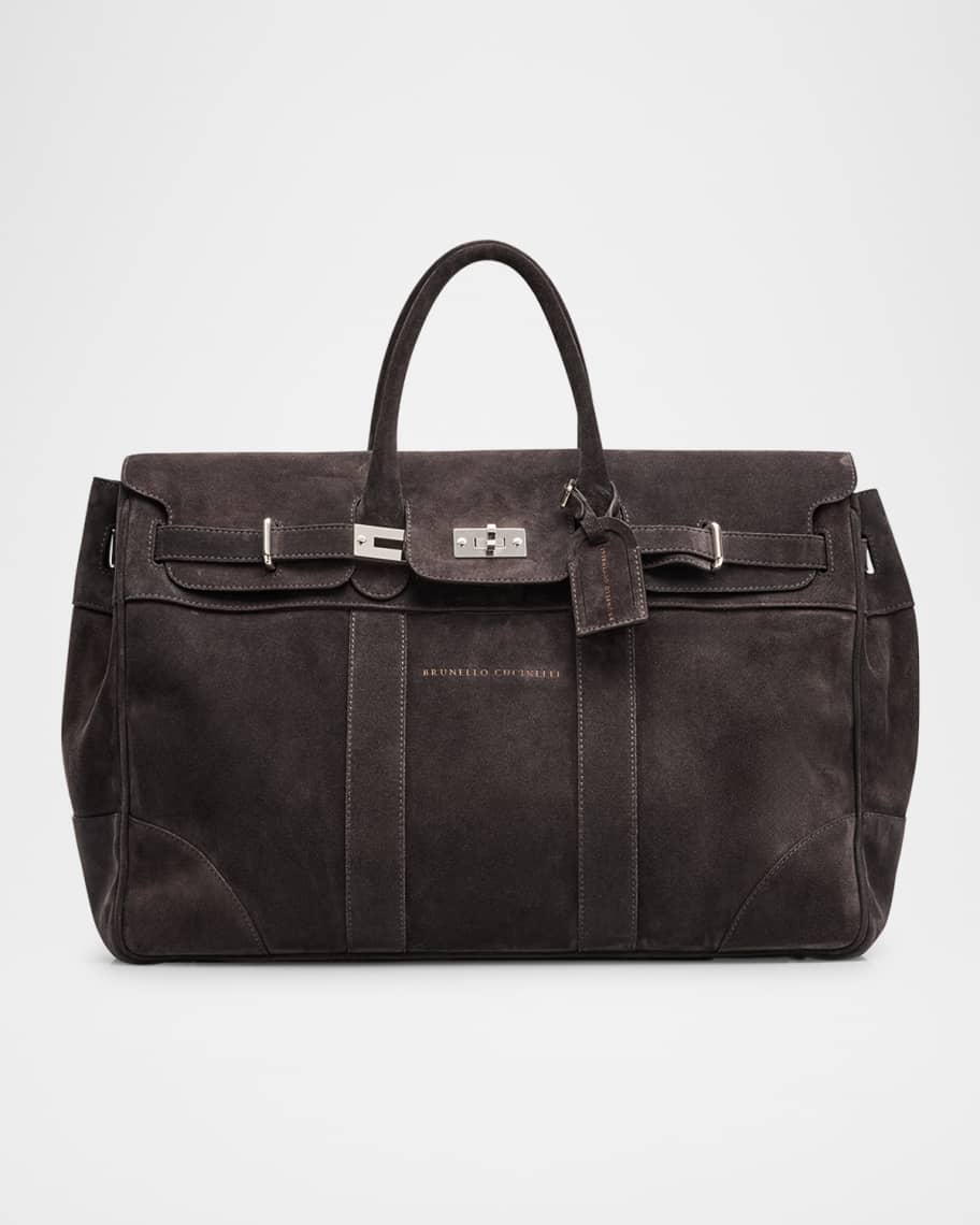 Brunello Cucinelli Men's Exclusive Leather Duffel Bag