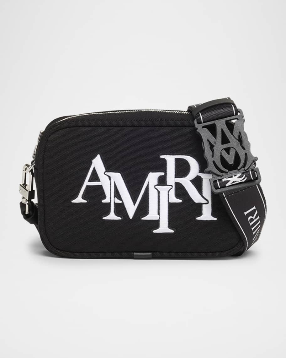 特価！【AMIRI】AMIRI LOGO CROSS-BODY ZIP AROUND BAG★バッグ Amiri Men's Embroidered Logo Leather Crossbody Bag | Neiman