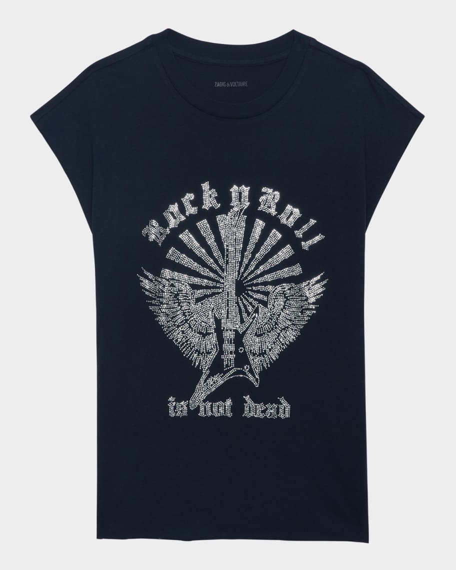 【Zadig&Voltaire】CLOE GUITAR WINGS Tシャツ Zadig & Voltaire Cloe Guitar Wings T-shirt | italist, ALWAYS
