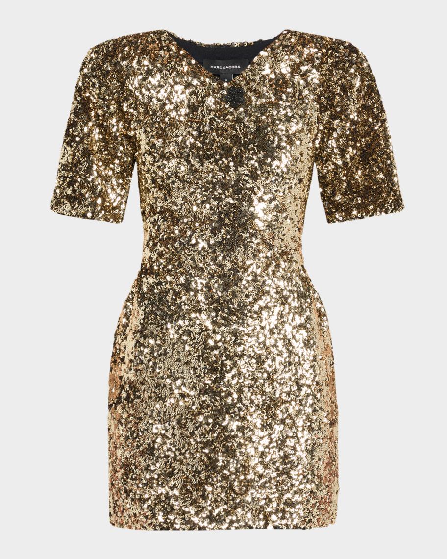 marc jacobs knit dress V-Neck Sequin Mini everything