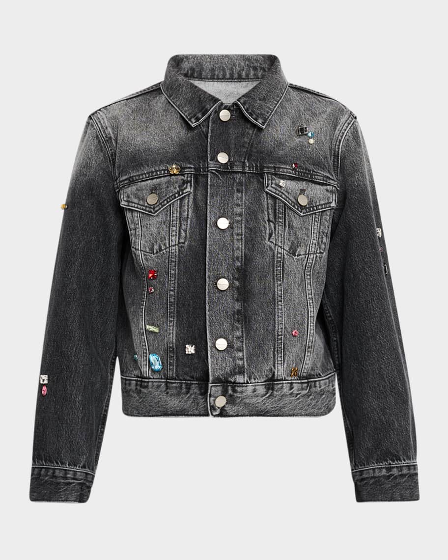 Marc Jacobs Charm Denim Shrunken Trucker Jacket | Neiman Marcus