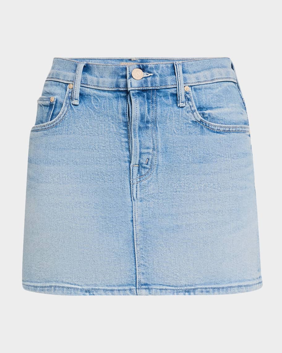 Mother Denim The Vagabond Denim Mini-Skirt- Magic School Bus