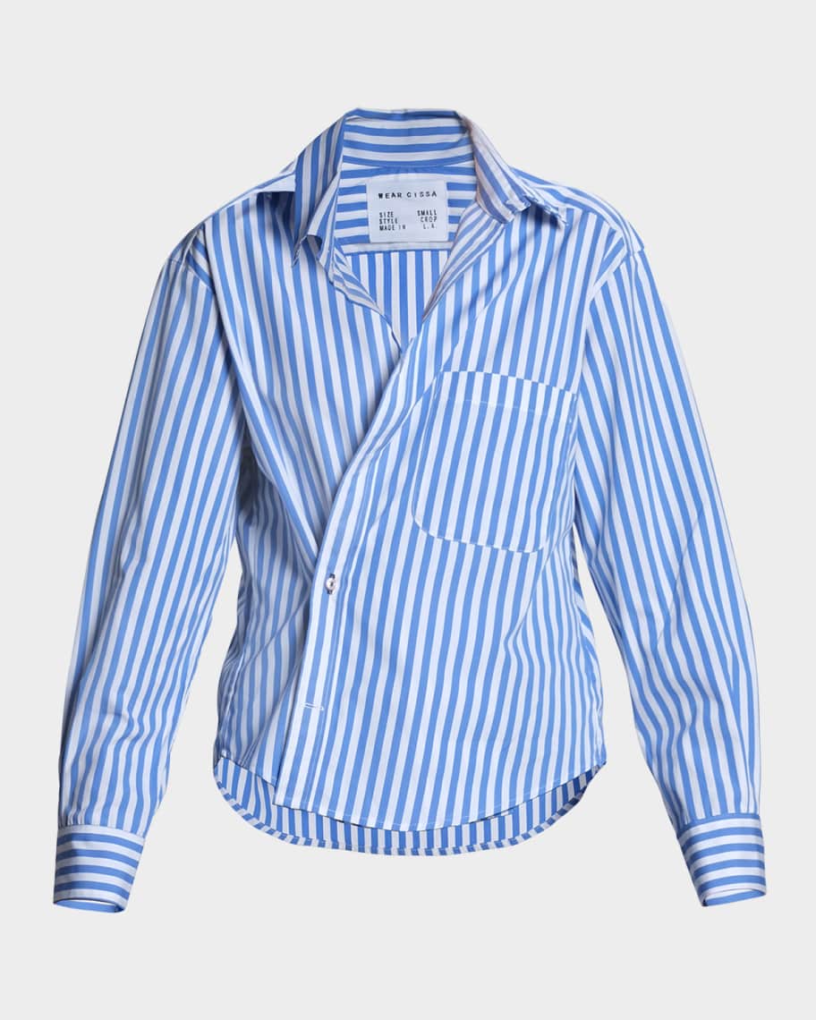 【新品】TSTS DOUBLE SIDED STRIPED SHIRT L Oversized Double Layer Striped LS Tee black M - MERCHYOU