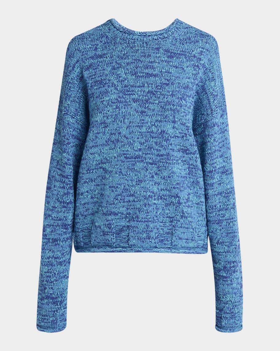 【送料&関税込】J.W. Anderson space Dye Cotton Blend Dress JW Anderson Space Dye Crewneck Sweater | Neiman Marcus