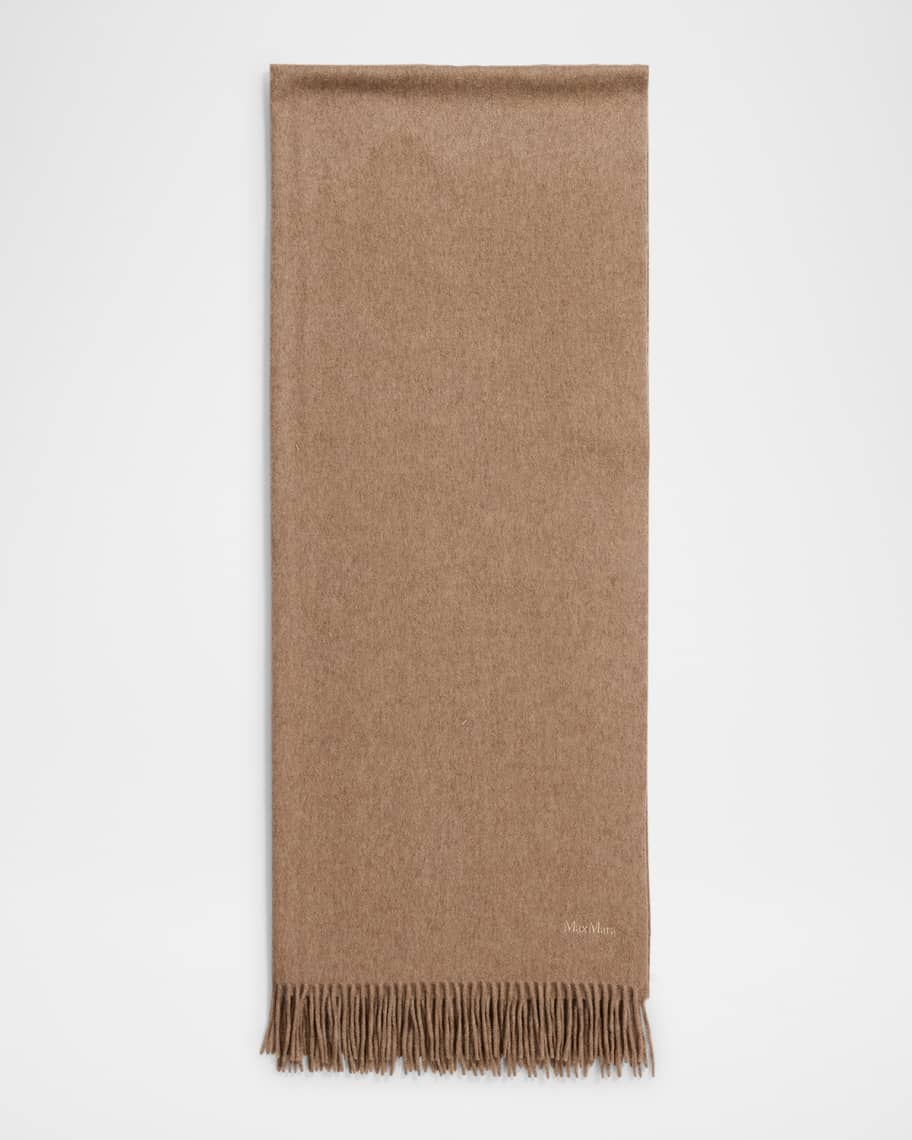 【関税&送料込】Max Mara Biscuit Cashmere Baci Scarf Max Mara Baci Cashmere Scarf | Neiman Marcus
